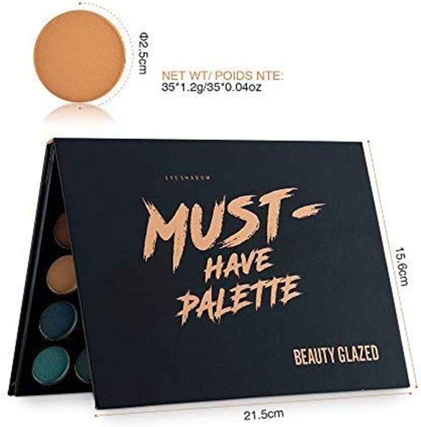 35 Colors Makeup Eyeshadow Palette Matte Shimmer Glitter Pigment Pressed Makeup Palette Waterproof Professional Long Lasting Charming Metallic Cosmetics Eye Shadow Palette