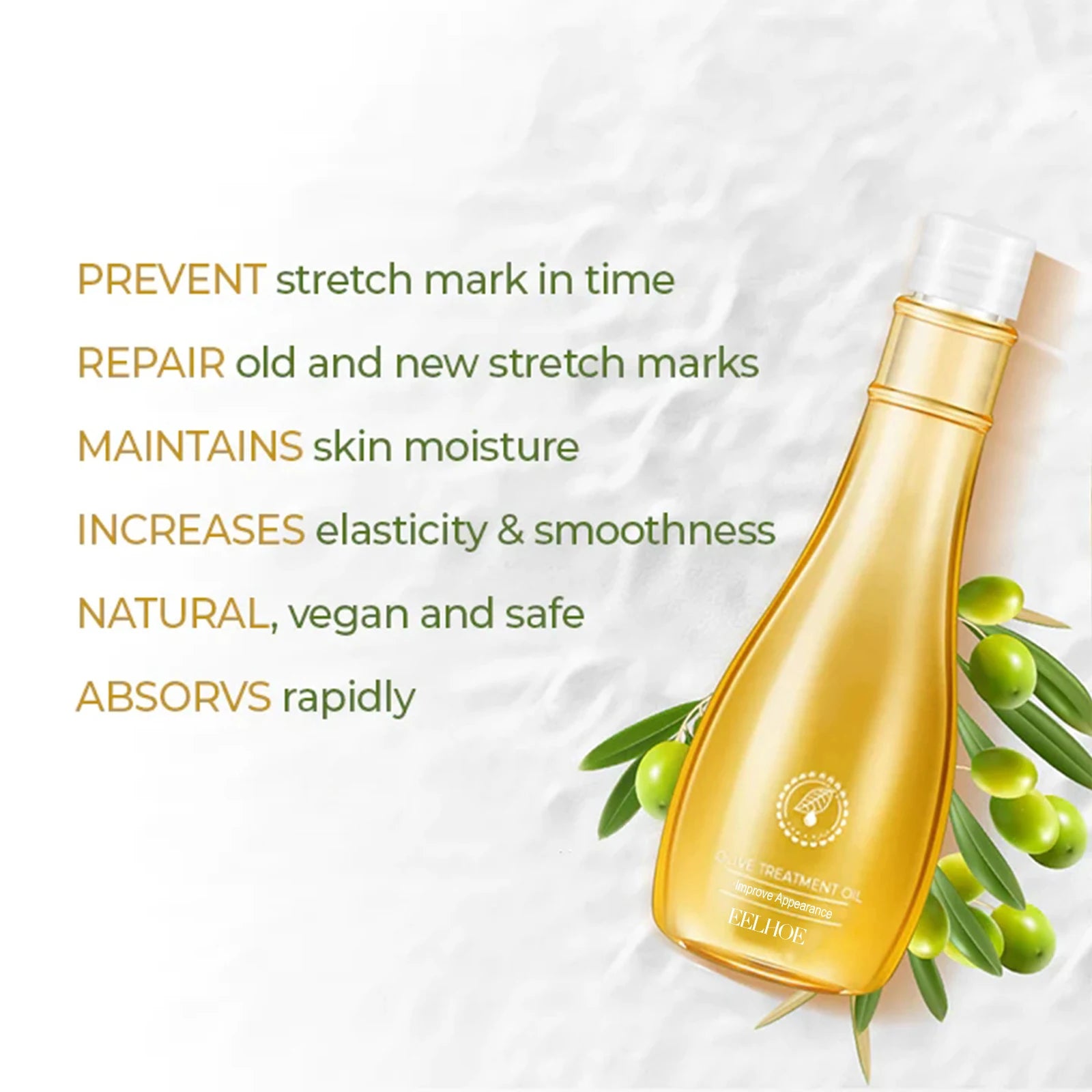 Olive Skin Care Oil Temperature and Moisturizing Softening Firming Skin Nourishing Body Skin Care Oil Multi-Purpose Care