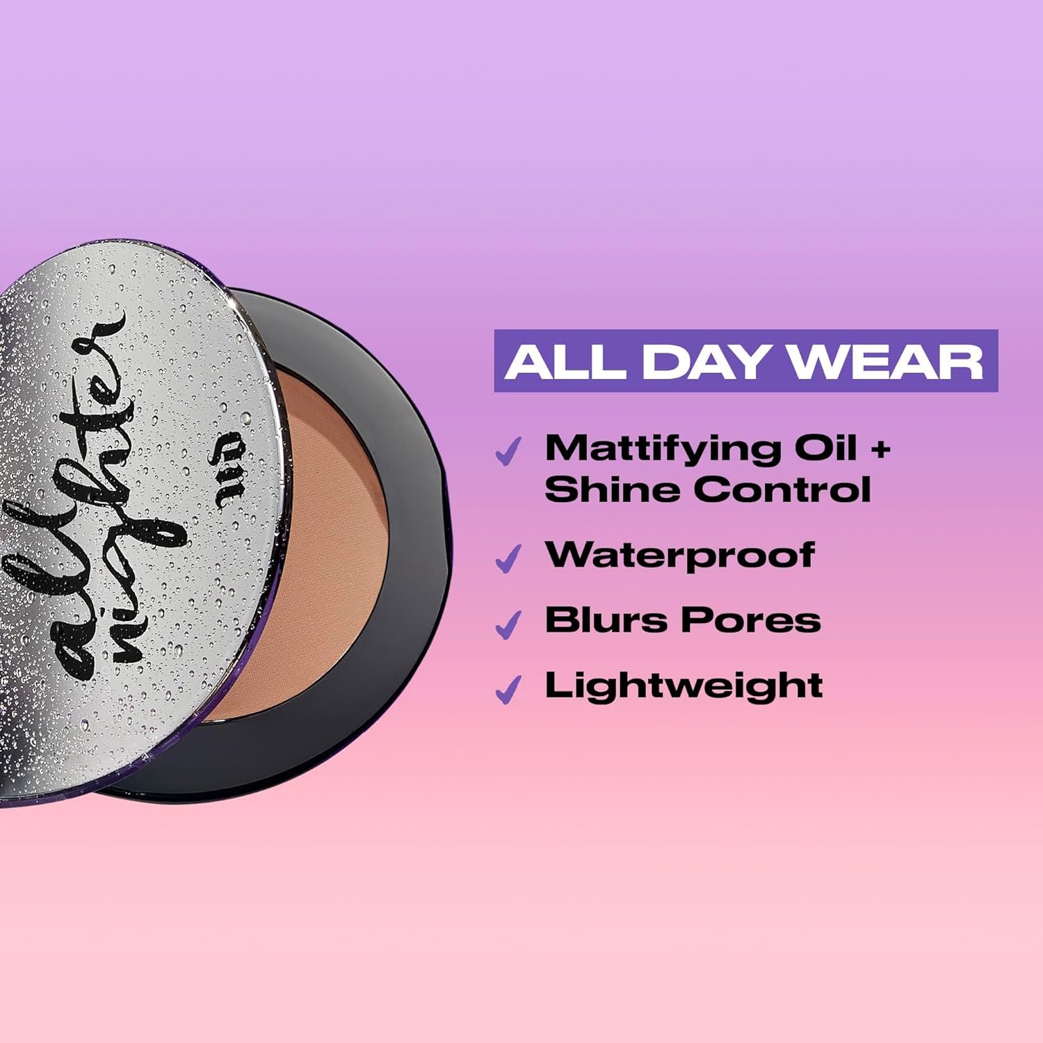 All Nighter Waterproof Setting Powder - Lightweight, Translucent Makeup Finishing Powder - Smooths Skin + Minimizes Shine - Lasts up to 11 Hours