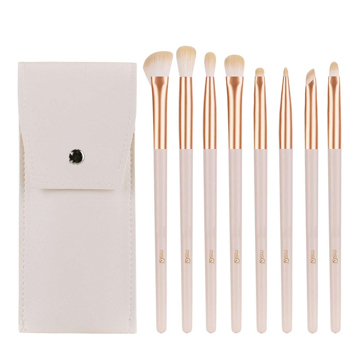 Makeup Brushes Set, Rose Gold, 8 pcs