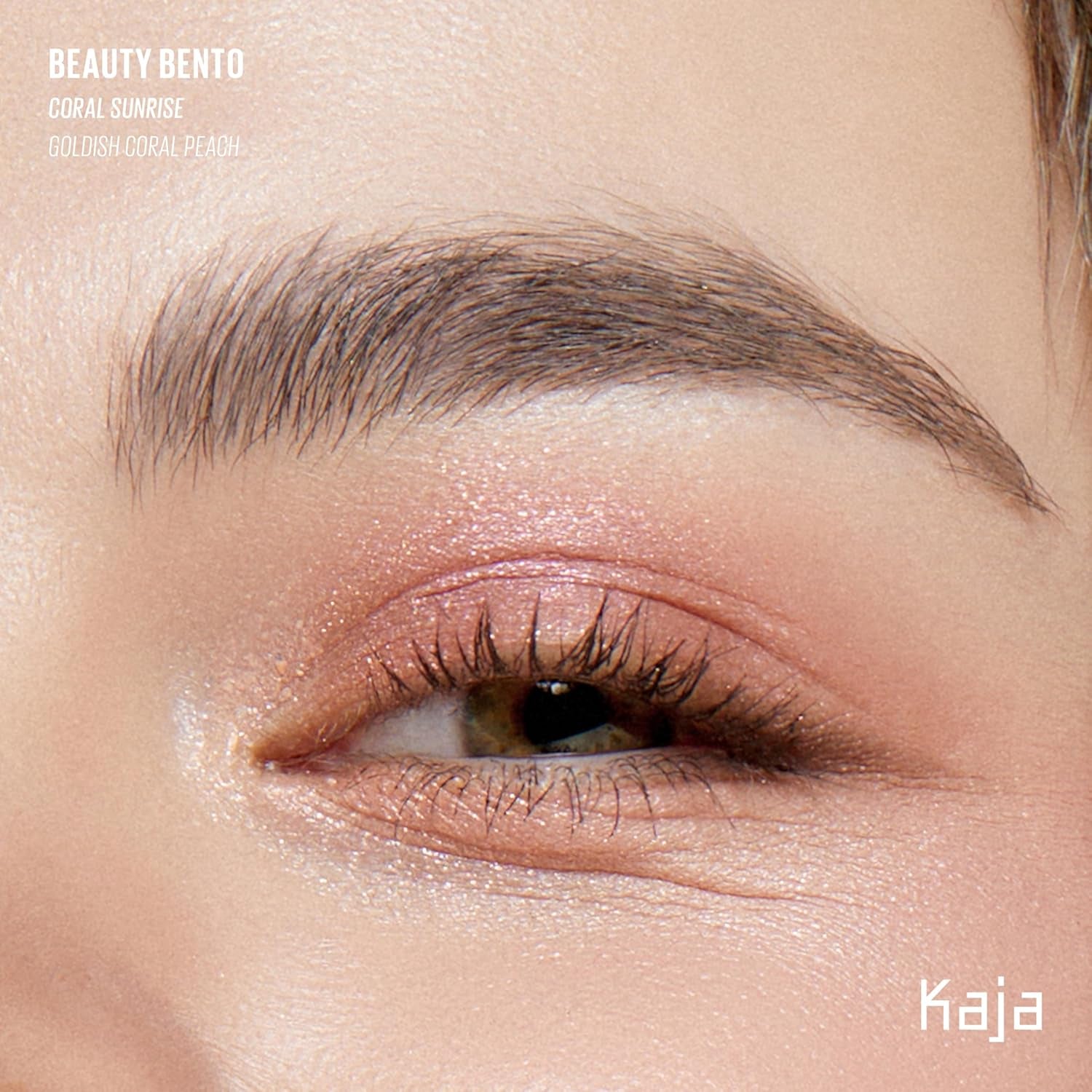 Beauty Bento Collection | Mosaic Chrome + Shimmer + Matte | 18 Coral Sunrise - Coral Peach | 2019 Best of Beauty Award in Glitter-Pressed Category