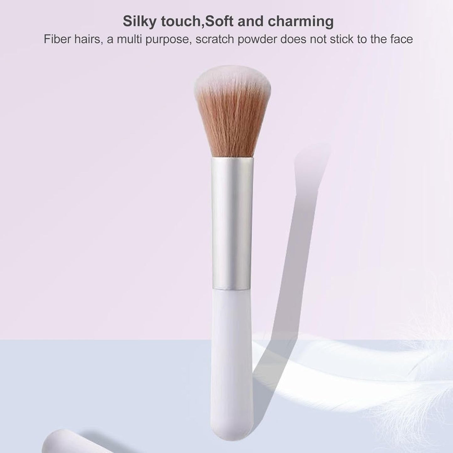 15Pcs Tapered Cheek Makeup Brush High Density Cheek Makeup Brush Powder Brush for Blush Highlighter Loose or Pressed Powder