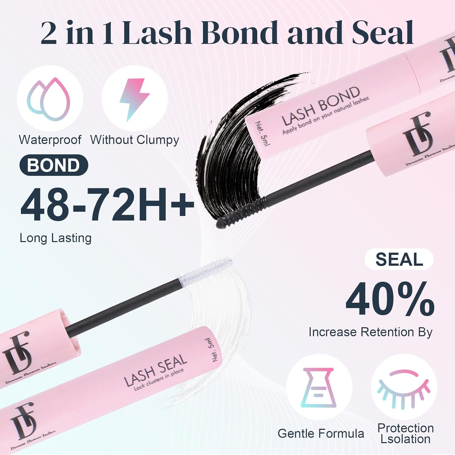 Wispy Lash Clusters Individual Lashes Multi-Type Mixed DIY Lash Extensions with Bottom Lashes, 7D Spike Fans, 30D 40D Cluster Lashes for Self Application at Home
