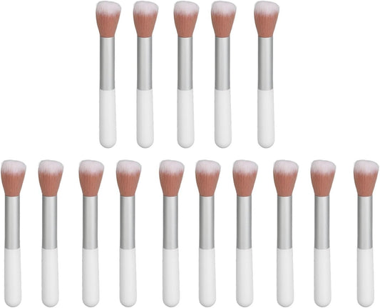 15Pcs Tapered Cheek Makeup Brush High Density Cheek Makeup Brush Powder Brush for Blush Highlighter Loose or Pressed Powder