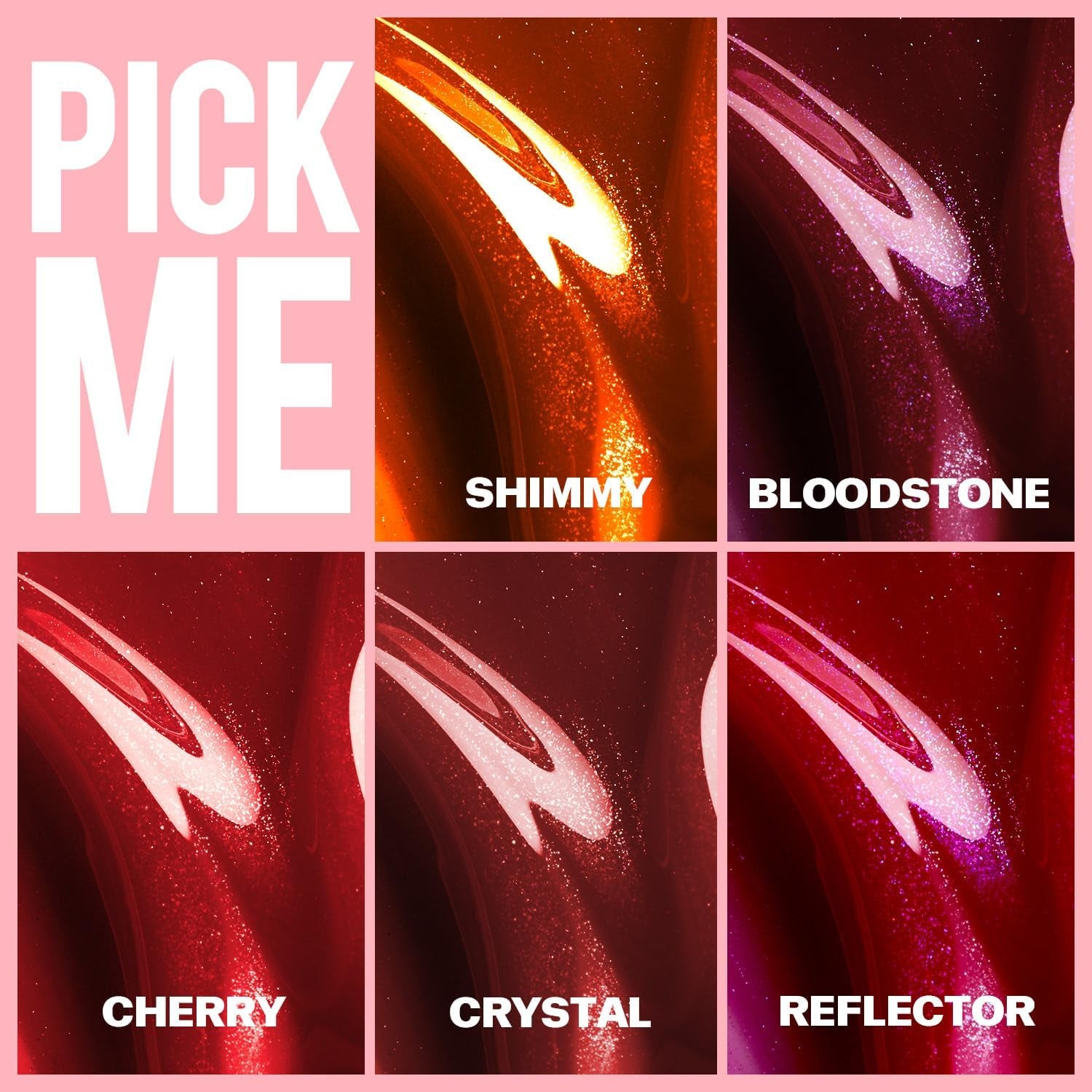 Lipgloss Glitter, Lipgloss Glossy Liquid Lipstick, Glossy Lipgloss Shimmering Finish on the Lips.5Ml (Shimmy)