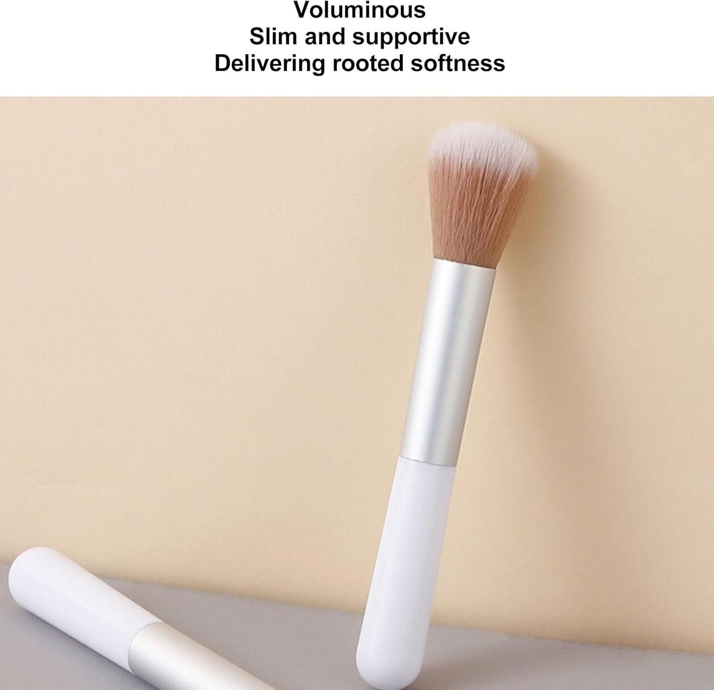 15Pcs Tapered Cheek Makeup Brush High Density Cheek Makeup Brush Powder Brush for Blush Highlighter Loose or Pressed Powder