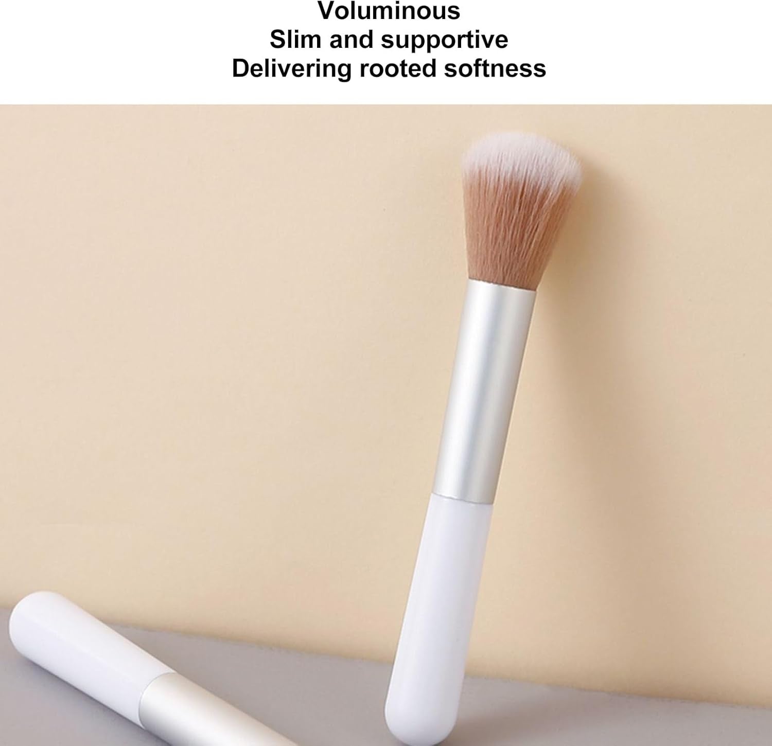 15Pcs Tapered Cheek Makeup Brush High Density Cheek Makeup Brush Powder Brush for Blush Highlighter Loose or Pressed Powder