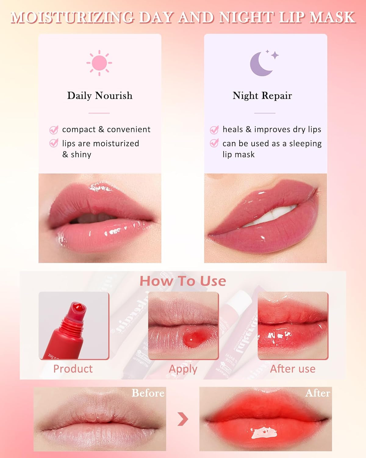 Lip Butter Balm Pink Sugar,Hydrating Tint Butter Lip Gloss,Sheer Lipgloss Lip Moisturizer,Soothing Lip Treatment Makeup,Non-Sticky Jelly Glow Reviver Fat Lip Oil,Women'S Day Gift for Women Girl-06