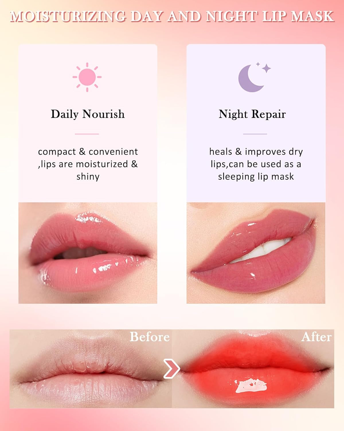 Lip Butter Balm Cherry,Hydrating Tinted Butter Lip Gloss,Sheer Lip Mask Lip Care Moisturizer,Soothing Lip Makeup,Non-Sticky Glow Reviver Fat Lip Oil,Women'S Day Gift for Women Girl-05