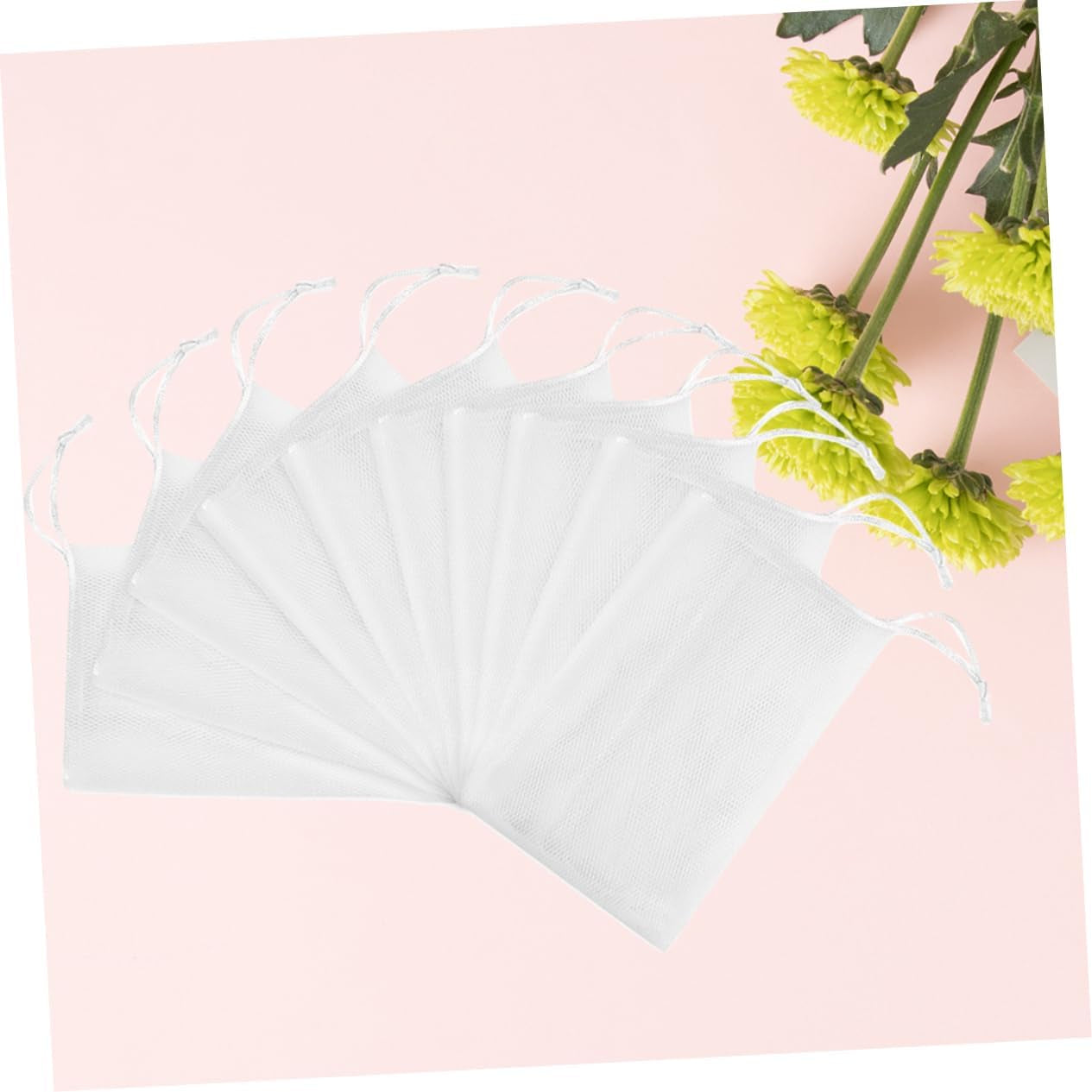 60Pcs Skincare Soap Saver for Homemade Bar Soap Net Pouch Foaming Net Efficient Maker