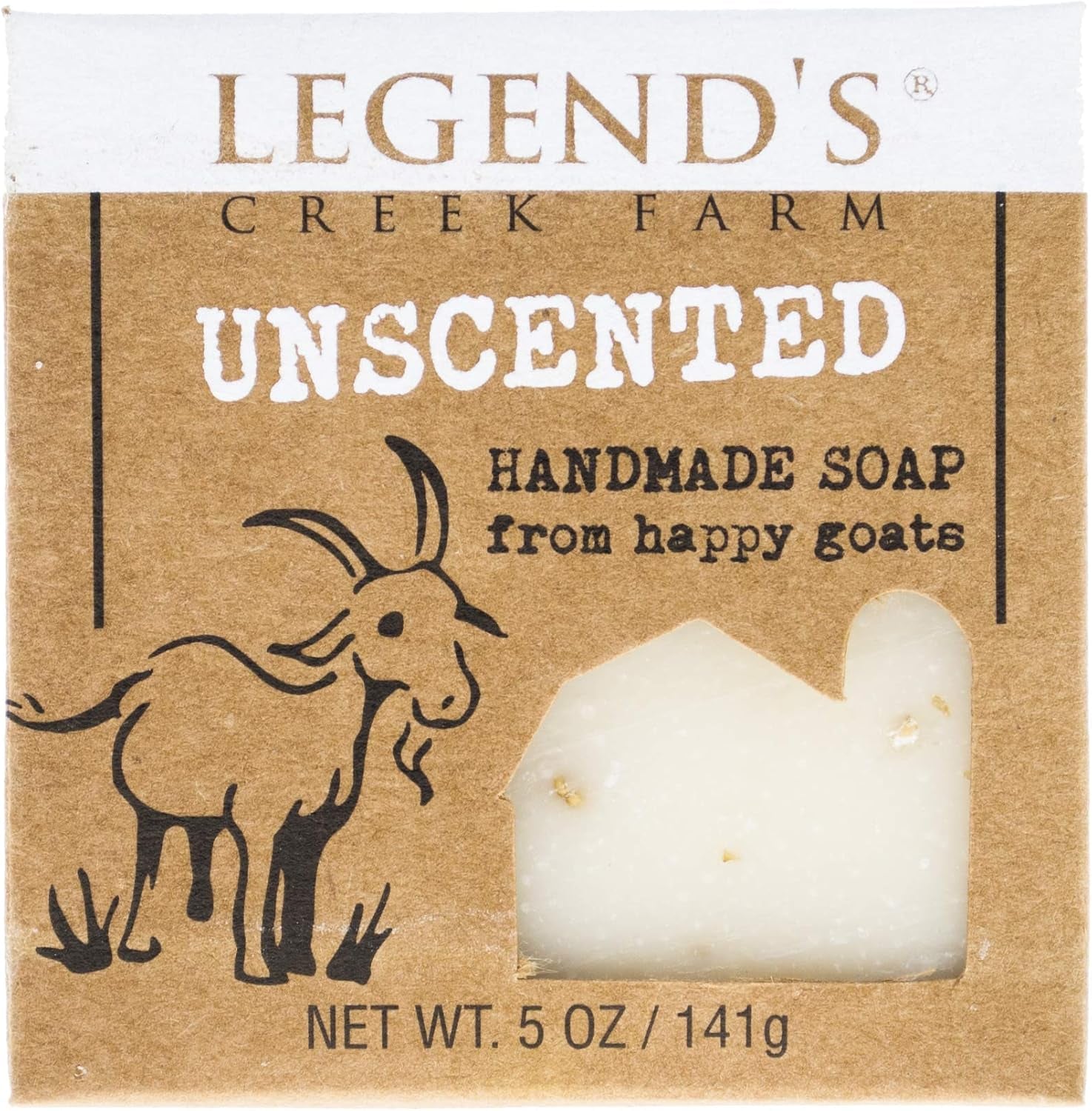 Unscented Goat Milk Soap - 5 Oz Bar - Great for Sensitive Skin - Certified Cruelty Free
