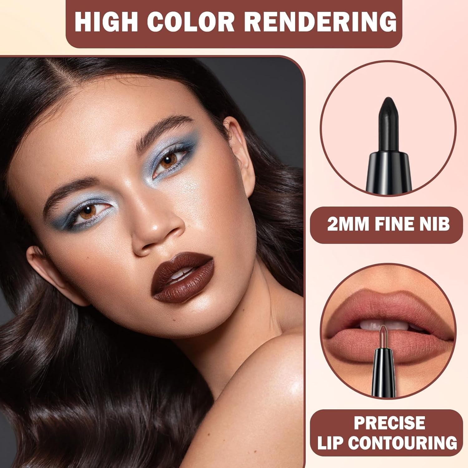 3 in 1 Black Lip Liner Pencil and Lipstick Lipgloss Set Matte Black Lipstick Lip Gloss Kit Long-Lasting Nonstick Cup Smudge Proof Lip Kits with Lip Liner,Highly Pigmented Velvet Goth Makeup (12#Black Magic)