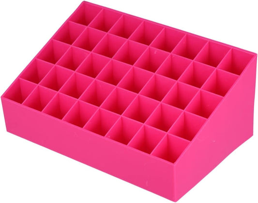 2Pcs 40 Lipstick Storage Case 40 Slots Organizer Makeup Desk Accessory Rotating Cosmetic Holder