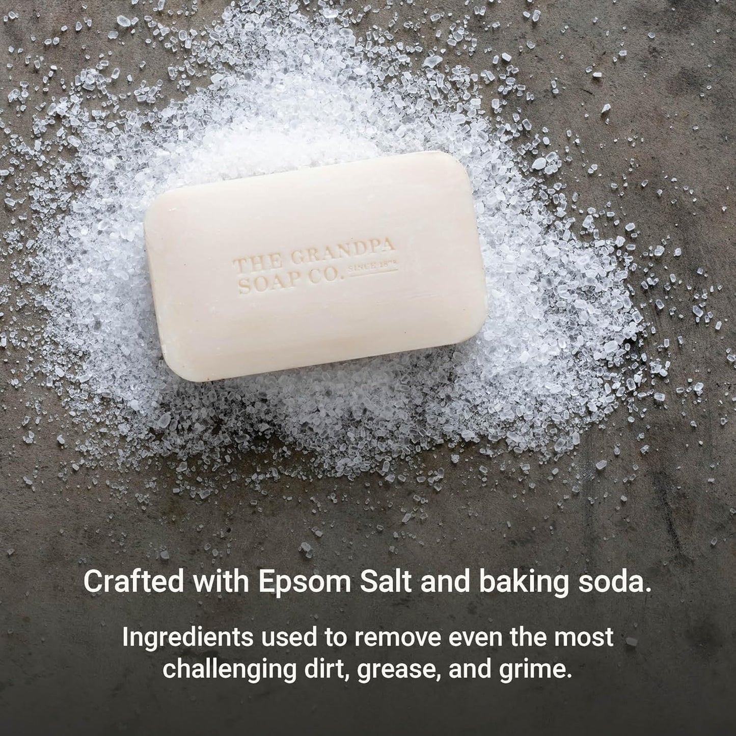 Grandpa Brands Co. - Epsom Salt and Baking Soda Bar Soap - 4.25 Oz (3-Pack)