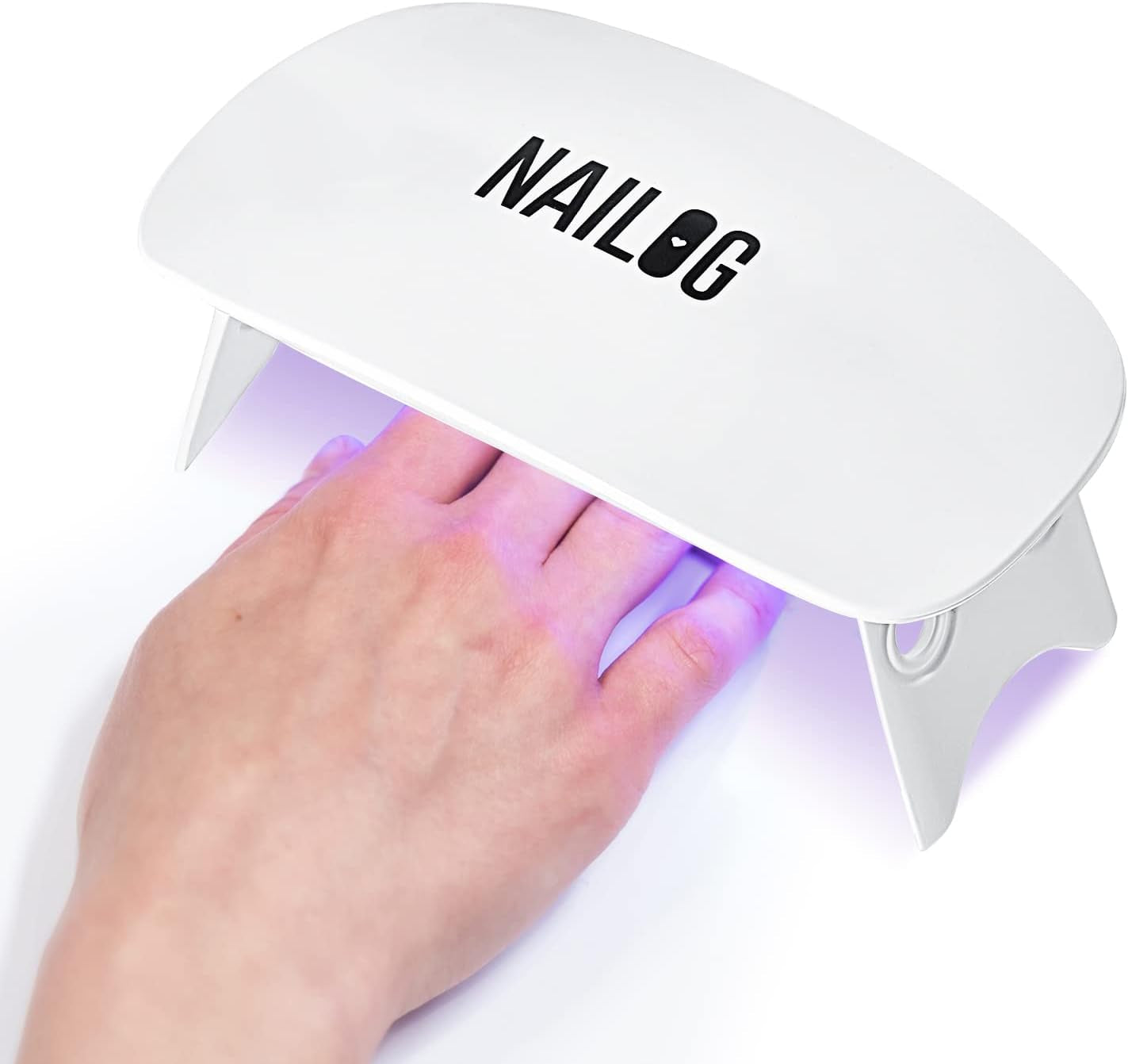 Mini 6W UV LED Nail Lamp (With USB Cable /1 Pair of UV Protection Glove) for Curing, Mouse Shape Pocket-Size, 45/60S Time Setting, Suitable for Gel Nail Polish and Semi-Cured Nail Strips