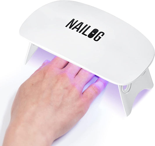 Mini 6W UV LED Nail Lamp (With USB Cable /1 Pair of UV Protection Glove) for Curing, Mouse Shape Pocket-Size, 45/60S Time Setting, Suitable for Gel Nail Polish and Semi-Cured Nail Strips