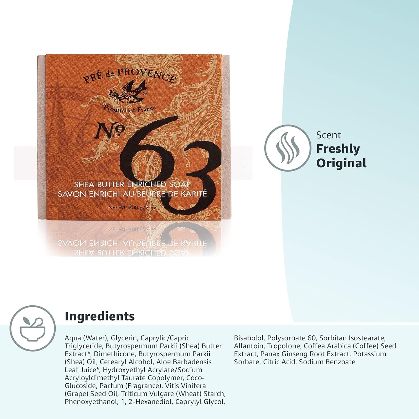 Aromatic, Warm and Spicy, No. 63 Men'S 200 Gram Cube Soap