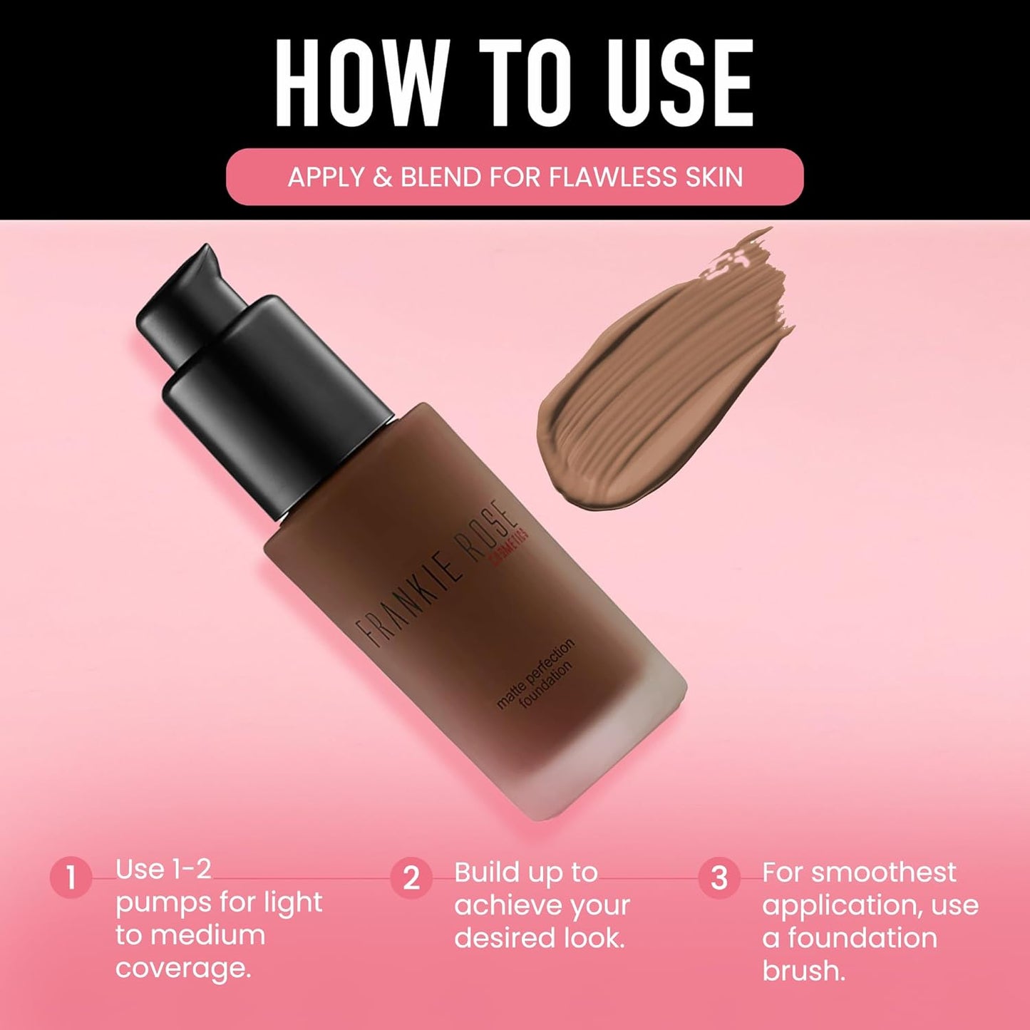 Matte Perfection Foundation Makeup – Long-Lasting, Hydrating Foundation for Semi-Matte Finish - Foundation Full Coverage for All Skin Types - (Cocoa Butter) 1.0 US Fl Oz / 30 Ml