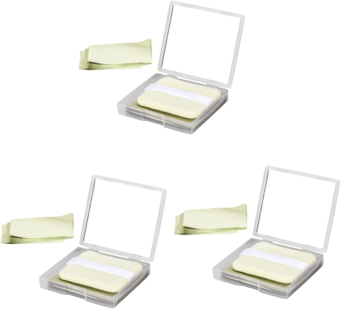 3 Sets Oily Skin Care Oil Absorbing Papers Face Cleaning Oil Paper Refill Sheets