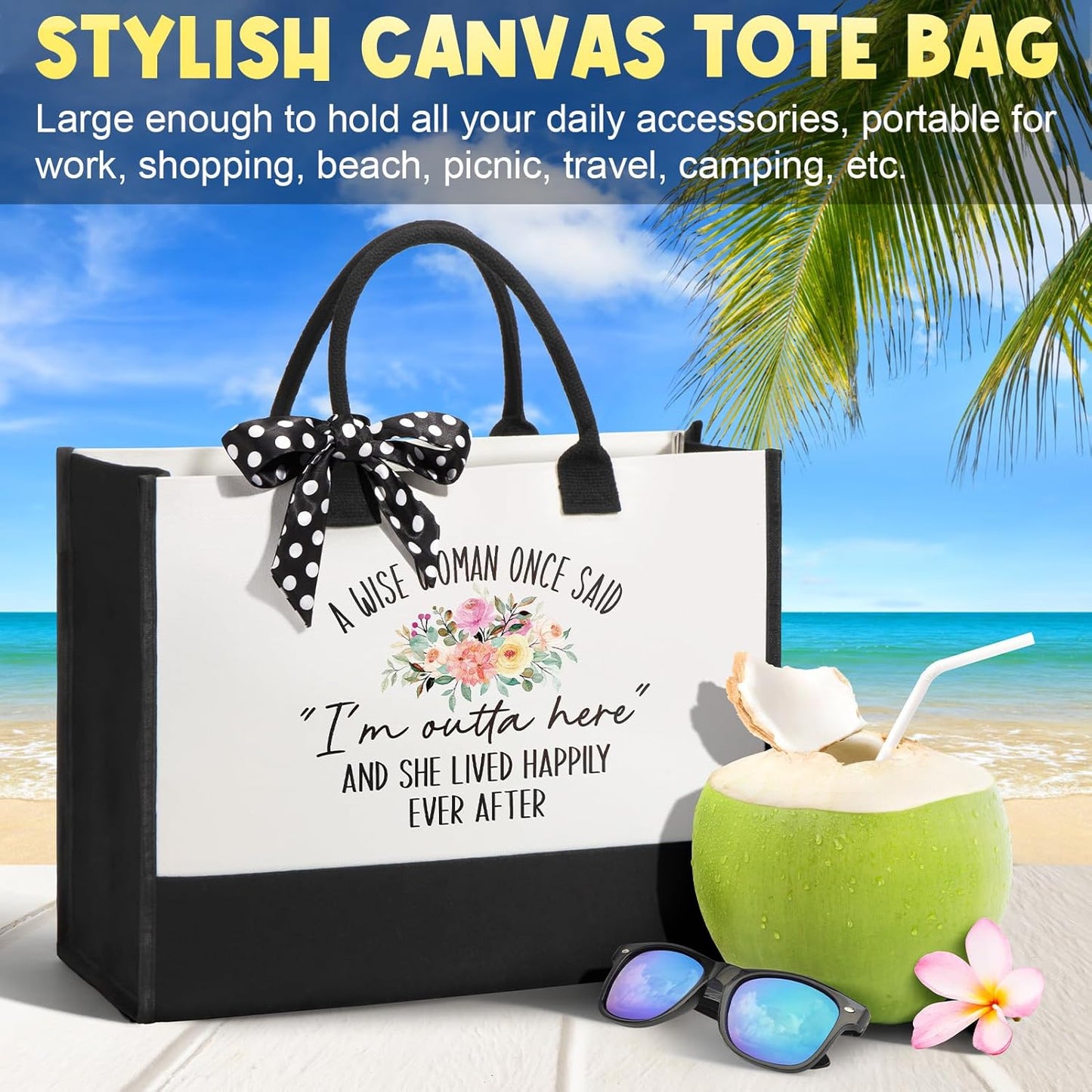 Birthday Gifts for Women Friendship Unique Mothers Day Gifts for Mom W/Canvas Tote Bag