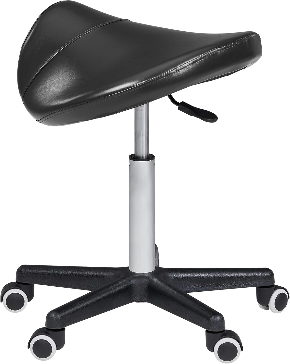 Master Massage Ergonomic Saddle Chair-Saddle Stool- Hydraulic Swivel Rolling Chair-Salon Clinical Tattoo Dentist Clinic Stool, Spas, Salons Stools, Workshop Office Use,Black