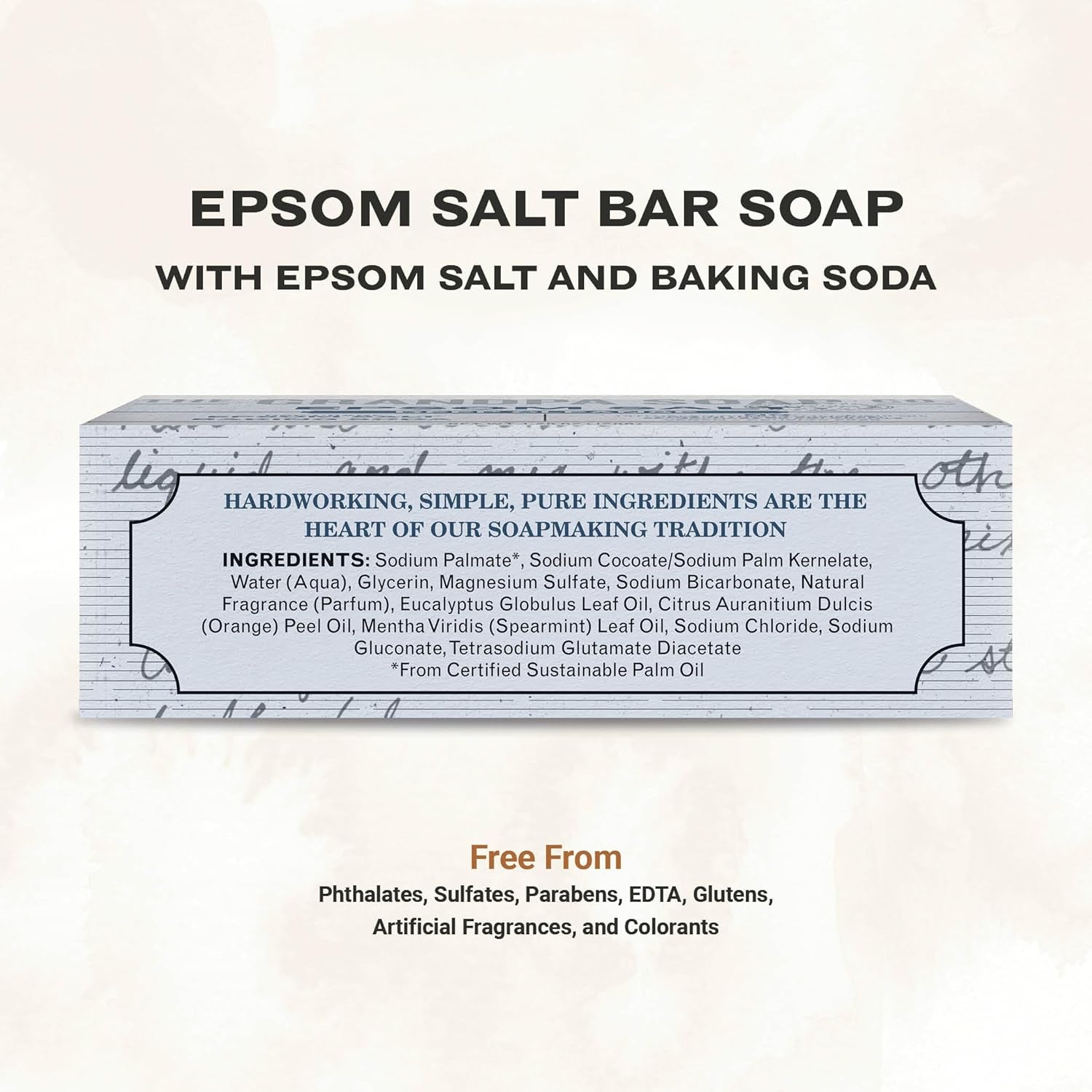 Grandpa Brands Co. - Epsom Salt and Baking Soda Bar Soap - 4.25 Oz (3-Pack)