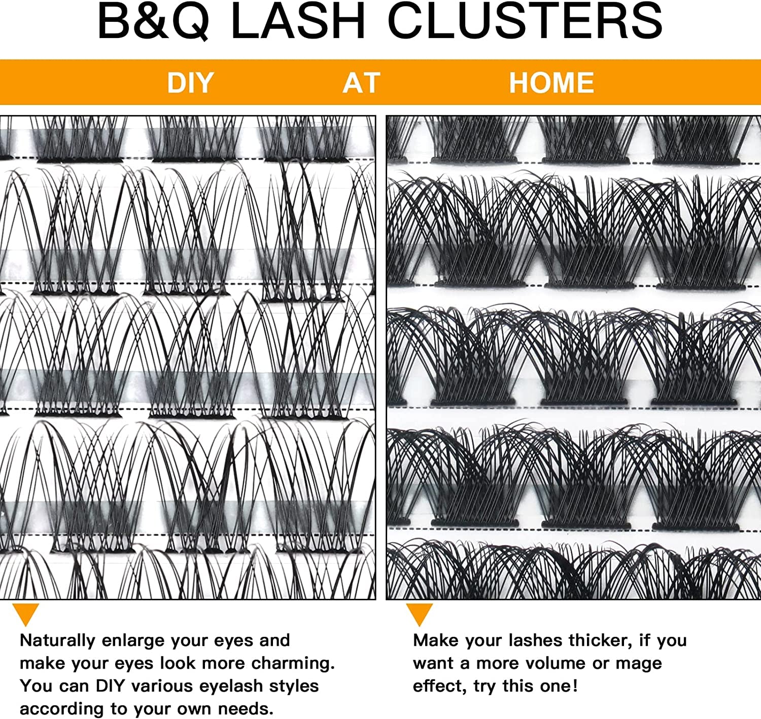 Lash Clusters B01 D Curl 12Mm 72 Clusters Lashes B&Q LASH Eyelash Clusters C D Curl Individual Lashes Volume DIY Lash Extensions at Home (B01,D-12Mm)
