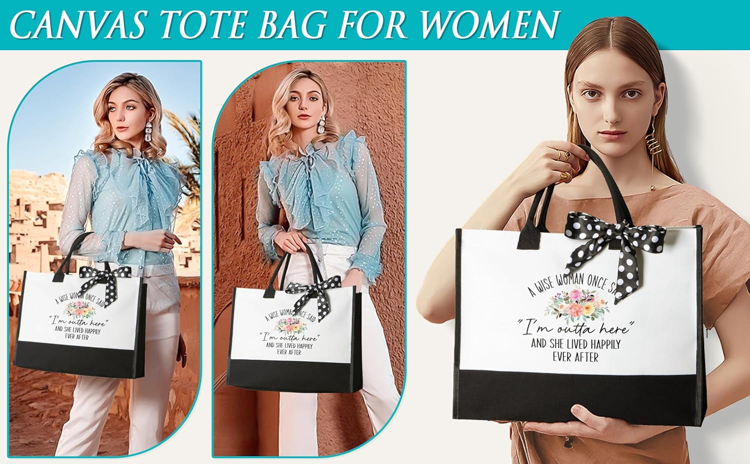 Birthday Gifts for Women Friendship Unique Mothers Day Gifts for Mom W/Canvas Tote Bag