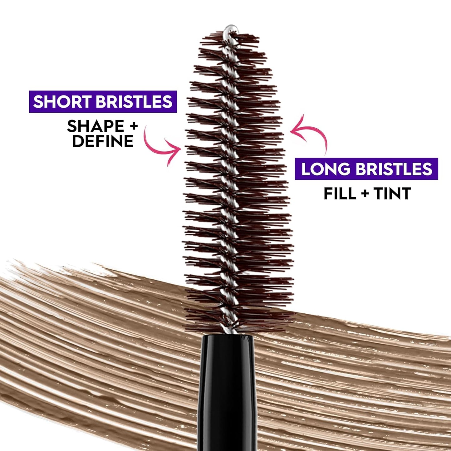 Urban Decay Big Bush Volumizing Tinted Eyebrow Gel, Waterproof, Smudge-Resistant, Flake-Resistant, Buildable Brow Gel Fibers, Long-Lasting, up to 24 HR Hold, urishing Castor Oil, Vegan