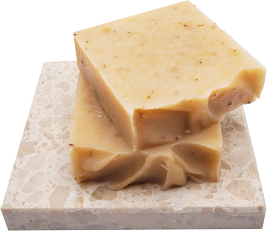 4-Pack Chamomile Soap | Handmade, All-Natural, Cold-Processed, Plant-Based | Infused with Chamomile | Soothing Cleanse for Face & Body, Suitable for All Skin Types, for Men & Women (4 X100Grams / 4 X 3.5Oz)