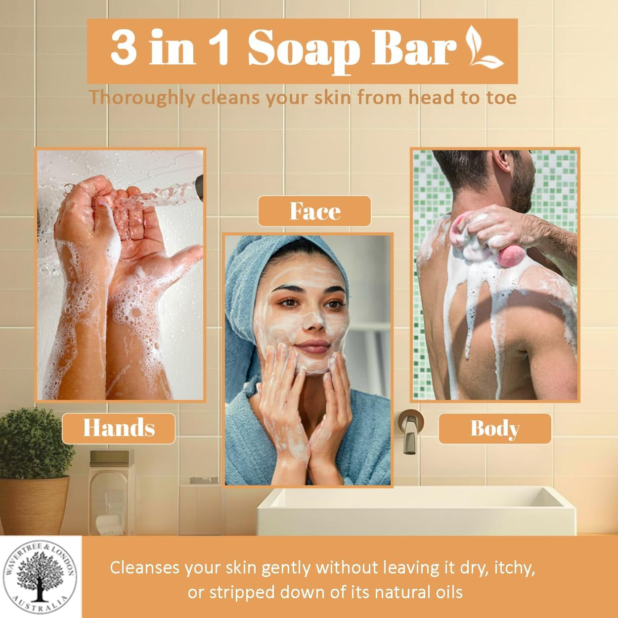 Noir Scented Natural Soap (8 Bars), 7Oz Moisturizing French Triple Milled Soap Bars Enriched with Shea Butter - Pure Plant Oil Bath & Body Soap for All Skin Types