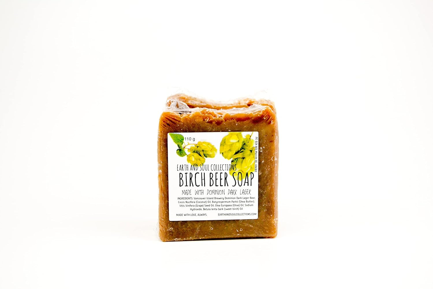 Earth and Soul Collections - Natural Bar Soap, 8 Soaps per Kit + a Wooden Soap Holder,  Essential Oil Bar Soap for Dry Skin, 110G Bars