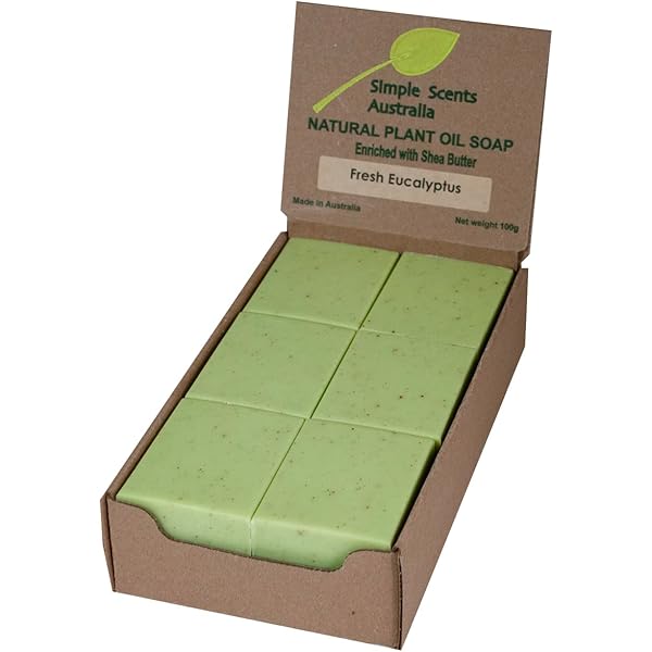 Lemon Myrtle & Lemongrass Handmade Bar Soap w/ Shea Butter, 12 pcs