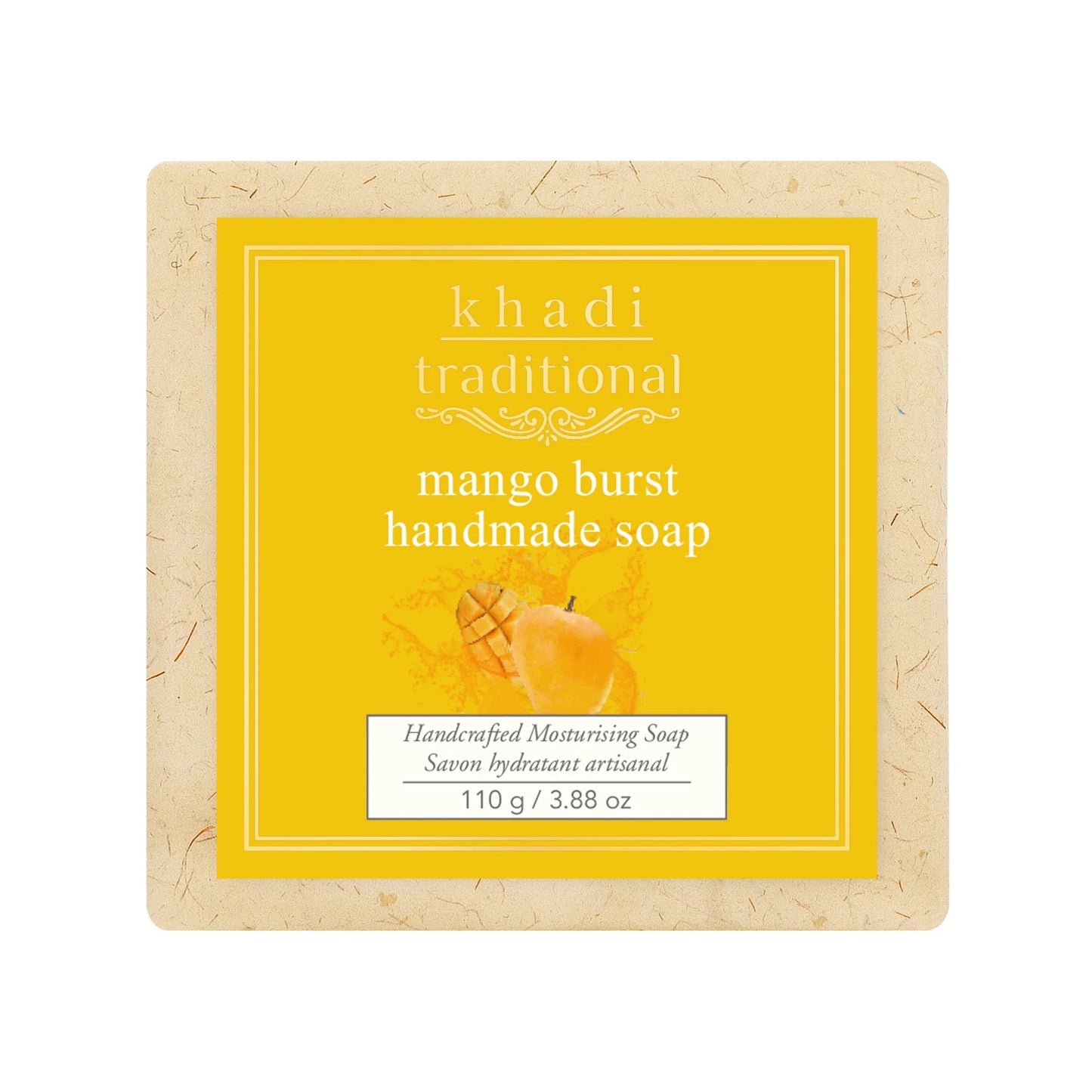 Khadi Traditional Mango Burst Handmade Bar Soap