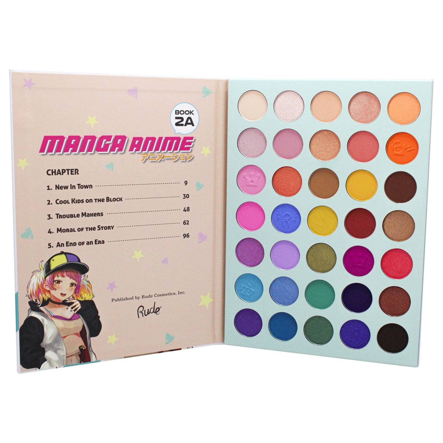 Manga Anime 35 Eyeshadows Palette - Book 2A