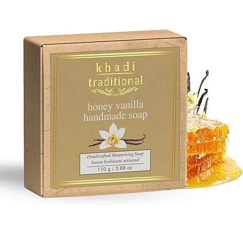 Khadi Traditional Honey Vanilla Handmade Bar Soap