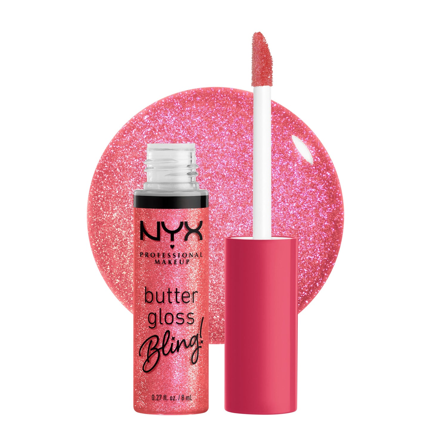 NYX Butter Gloss Bling- She Got Money (Shimmery Pink)