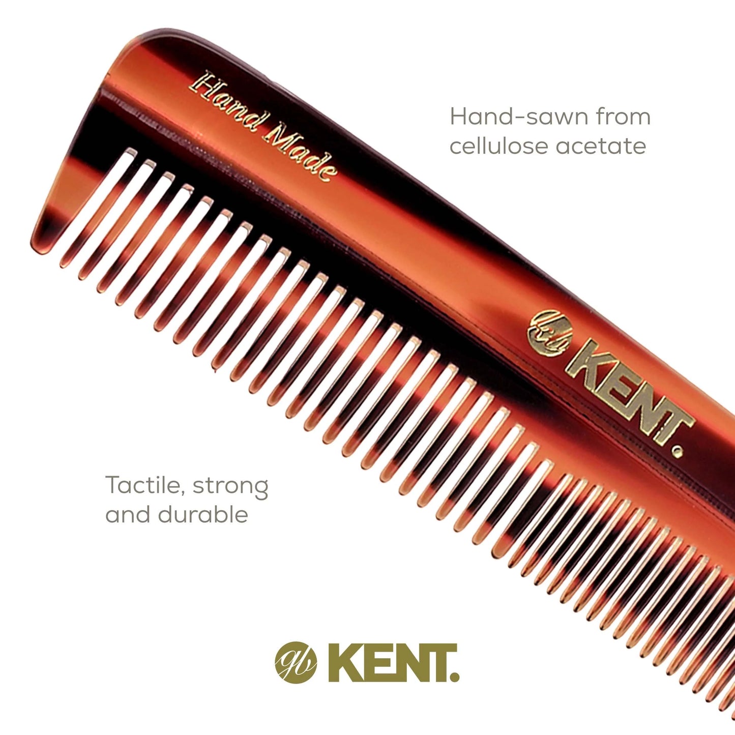Kent 7T Handmade Sawcut Pocket Comb