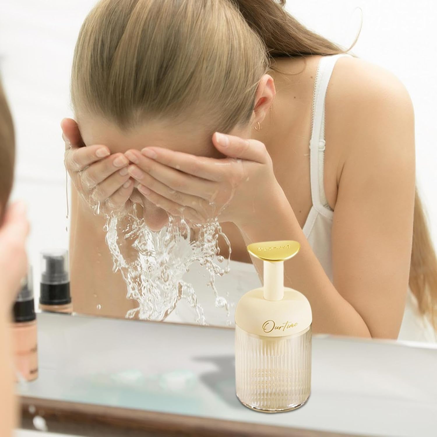 Foaming Soap - Transparent Foam Hand Soap | Decorative Pump Foaming Hand Soap, Foaming Bottle for Liquid Soap, Shampoo, Wash