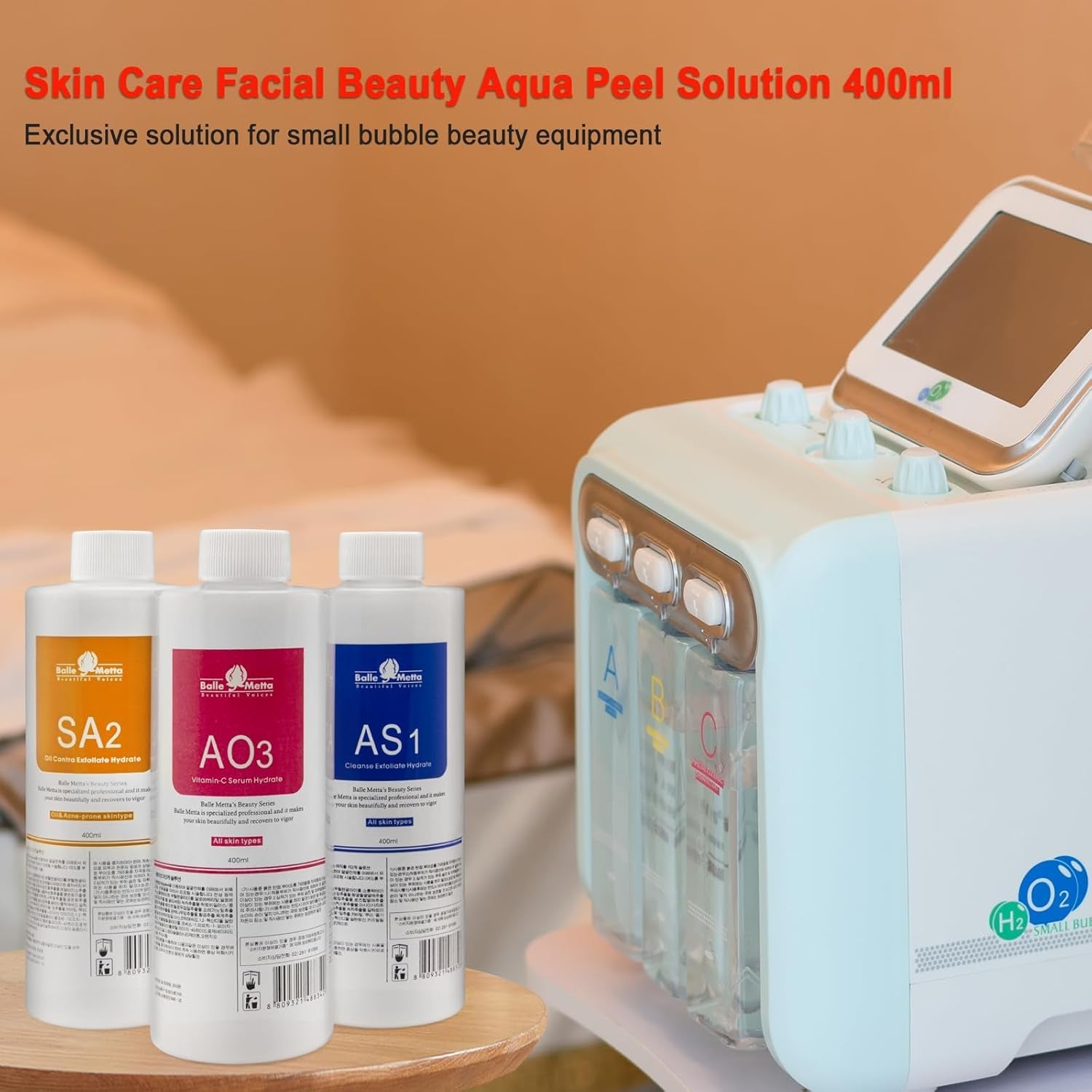 Skin Care Facial Beauty Aqua Peel Solution 400Ml per Bottle Face Cleansing and Moisturizing  ETYYS123