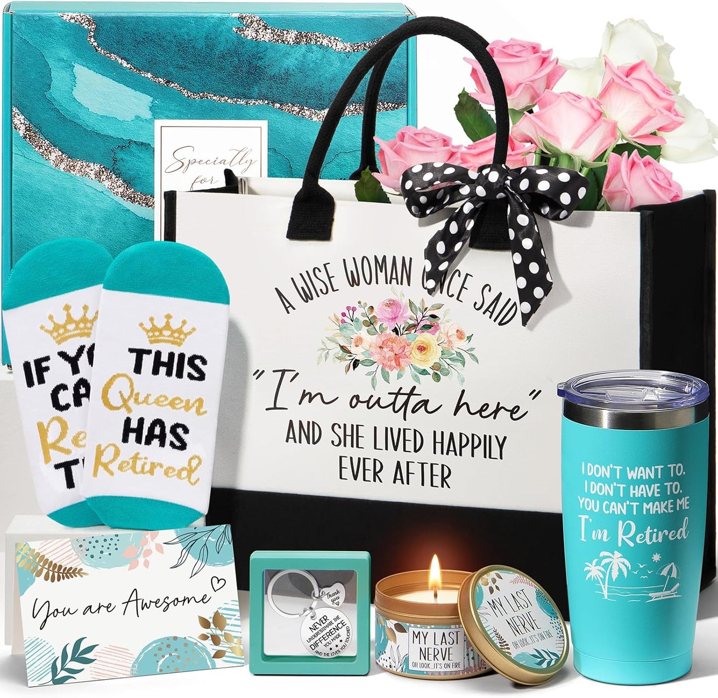 Birthday Gifts for Women Friendship Unique Mothers Day Gifts for Mom W/Canvas Tote Bag