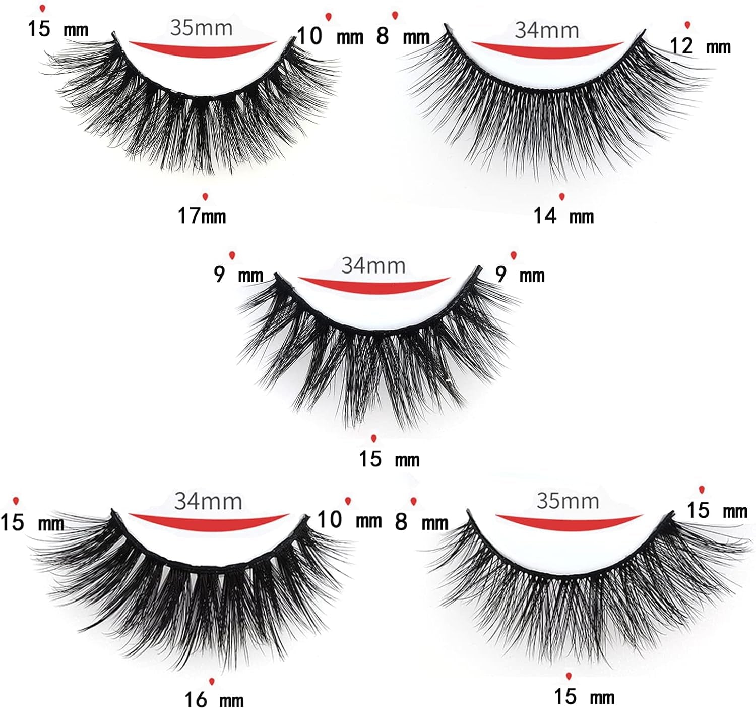 10 Styles Mixed False Eyelashes, Natural Fluffy False Eyelashes Thick Volume Faux Mink Eye Lashes, Reusable Handmade 3D Manga Lashes Extensions