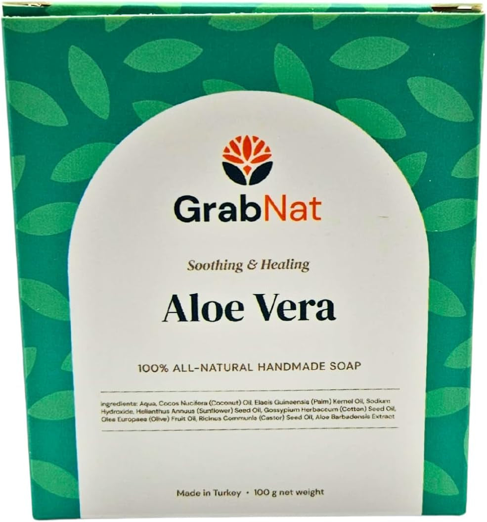 Gentle Essentials All-Natural Handmade Cold-Processed Soap Sensitive Dry Skin Variety Pack - 5 Scents (5X100G): Chamomile, Lavender, Shea Butter, Aloe Vera, Oatmeal Honey - Free of Harsh Chemicals