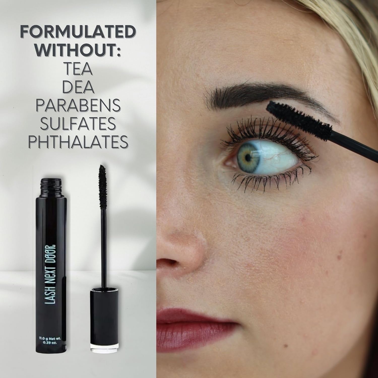 Water Resistant Mascara Black Volume and Length - No Clump Volumizing Mascara for Thickening and Lengthening - Smudge Proof Lashes by Brooklyn and Bailey (3 Pack)