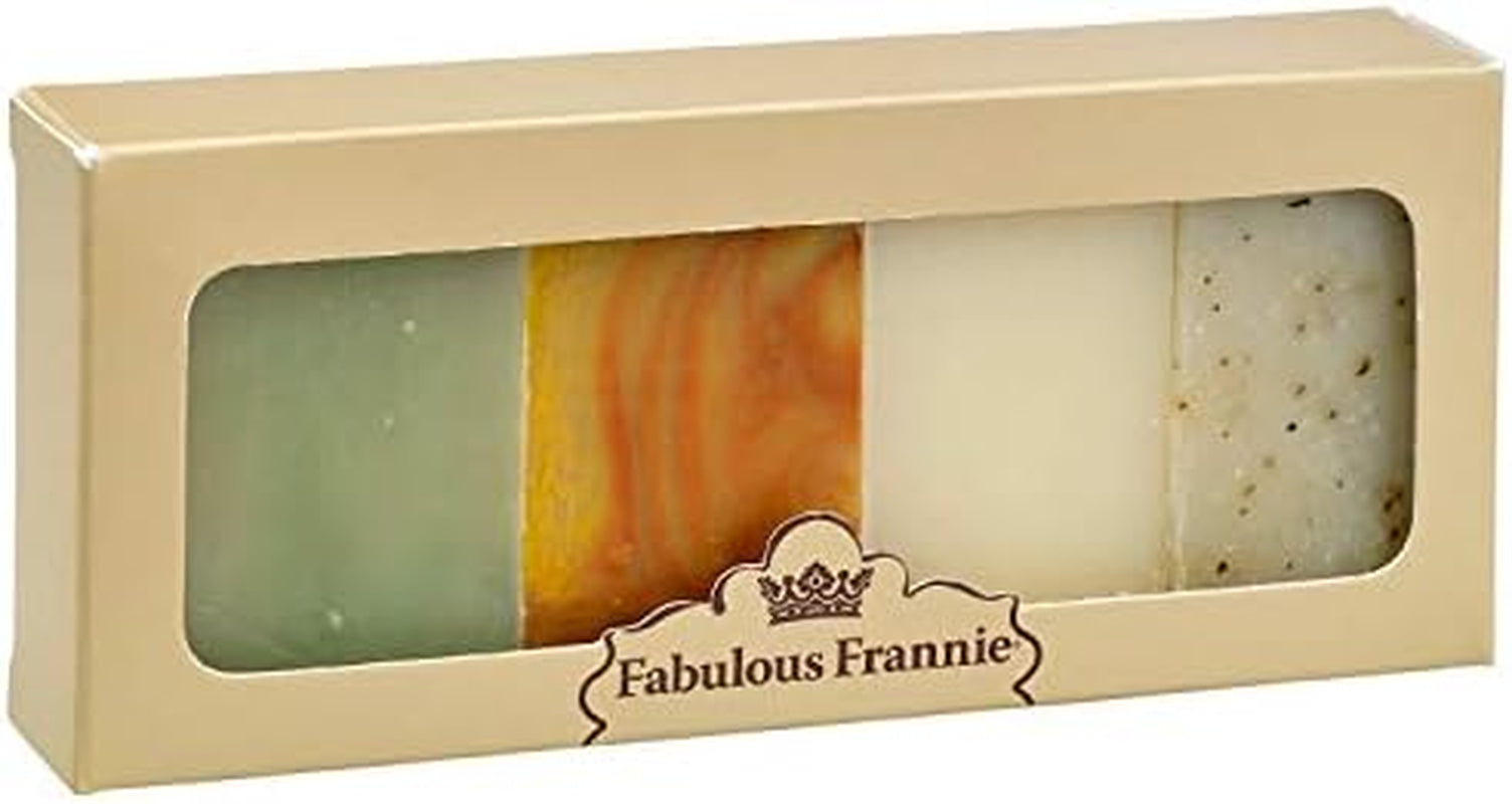 Favorite'S Essential Oil Herbal Soap Sampler Gift Set Includes Patchouli, Lavender, Tea Tree, and Peppermint - 4 Bars 2.5Oz Each