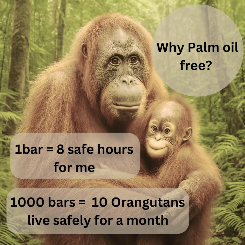 Fragrance-Free 100% Coconut Oil Soap -  for Sensitive Skin (3 Bars)
