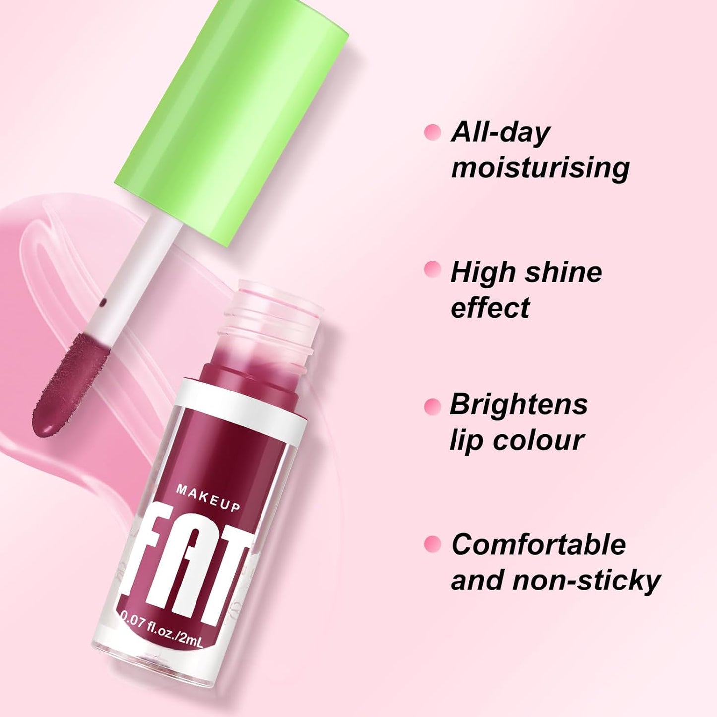 Non-Sticky Lip Oil-6Pcs, Plumper Lip Gloss Set, Fruit Flavoured Hydrating Lip Gloss, Dry Lips Treatment for High Shine Finish