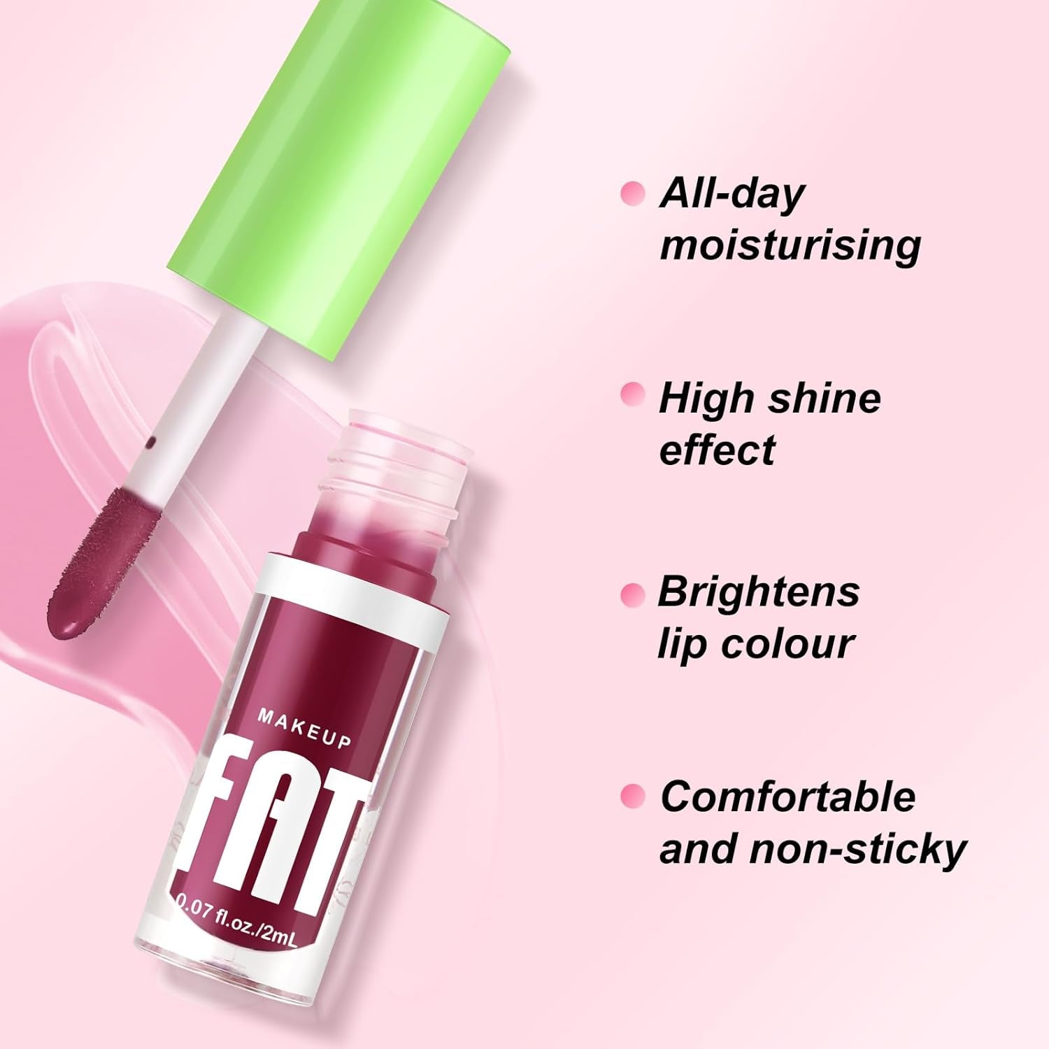 Non-Sticky Lip Oil-6Pcs, Plumper Lip Gloss Set, Fruit Flavoured Hydrating Lip Gloss, Dry Lips Treatment for High Shine Finish