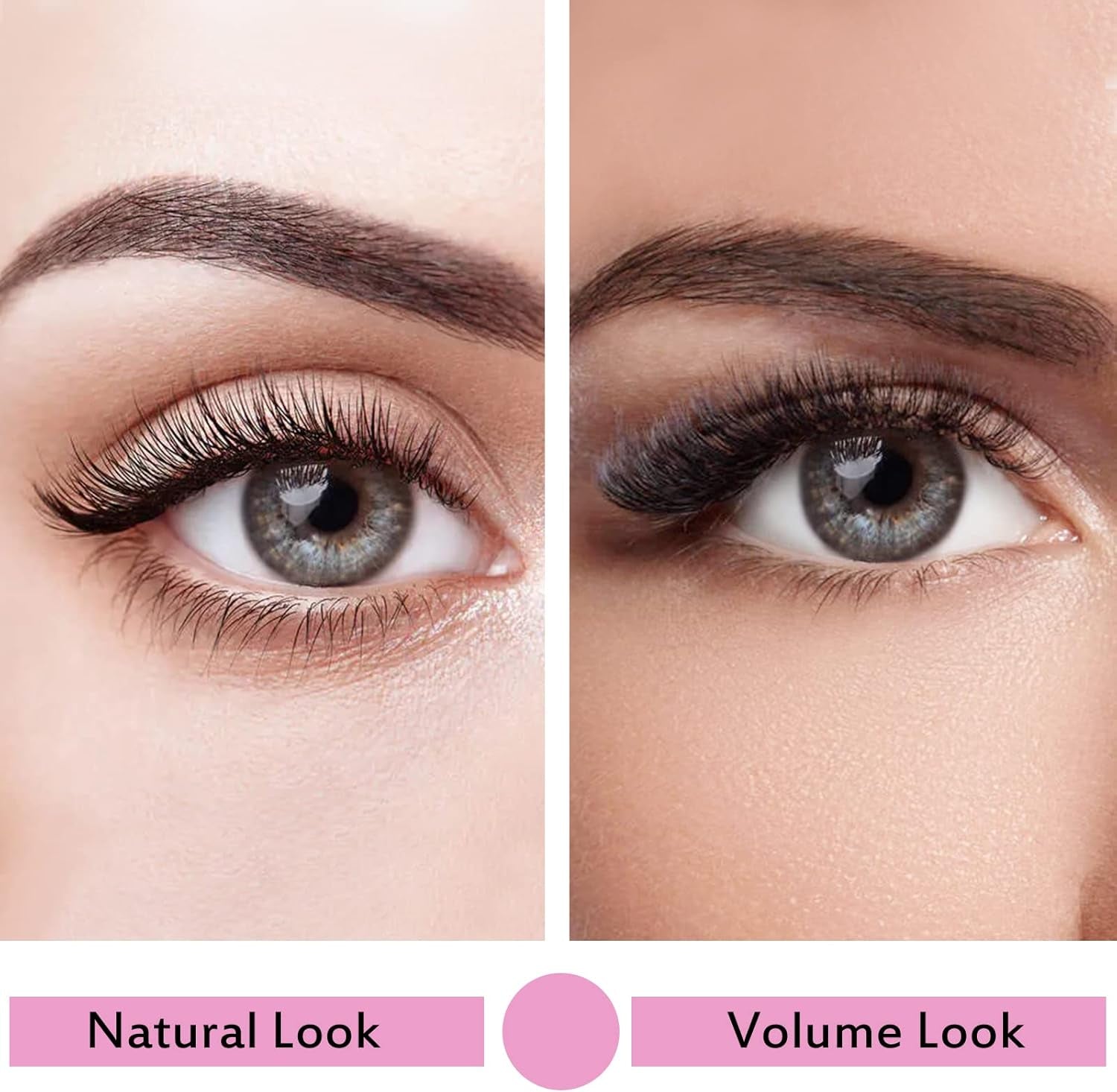 72 Pcs Lash Clusters Individual Lashes, Lash Clusters DIY Eyelash Extension, Natural Lashes Super Thin Band Reusable Soft & Comfortable (Natural-D-10Mm)
