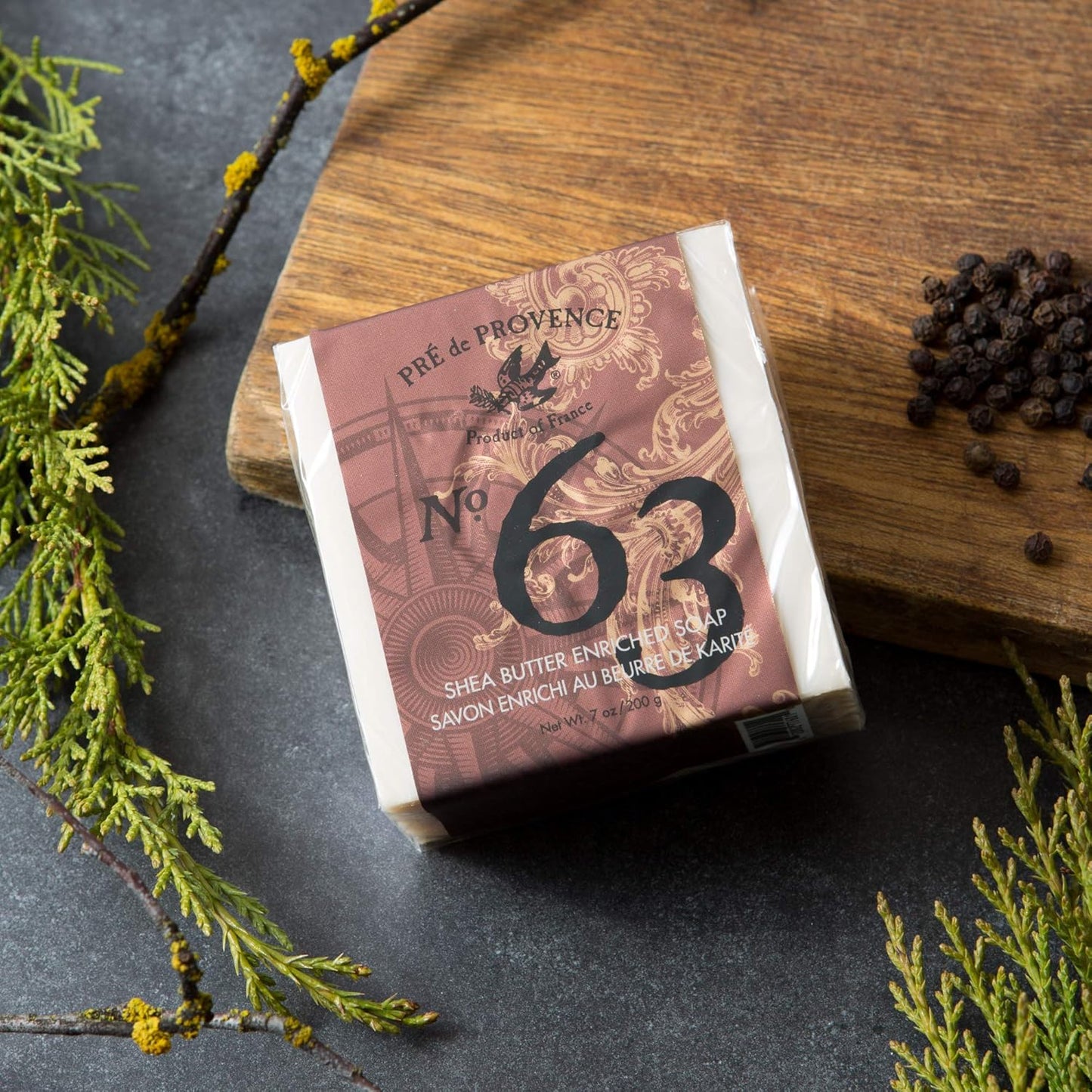 Aromatic, Warm and Spicy, No. 63 Men'S 200 Gram Cube Soap